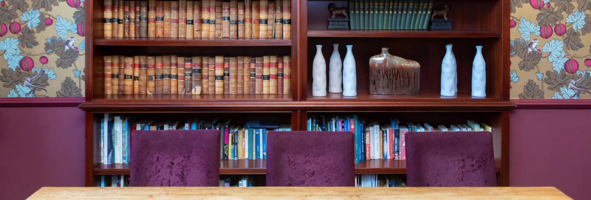Library, chairs and table