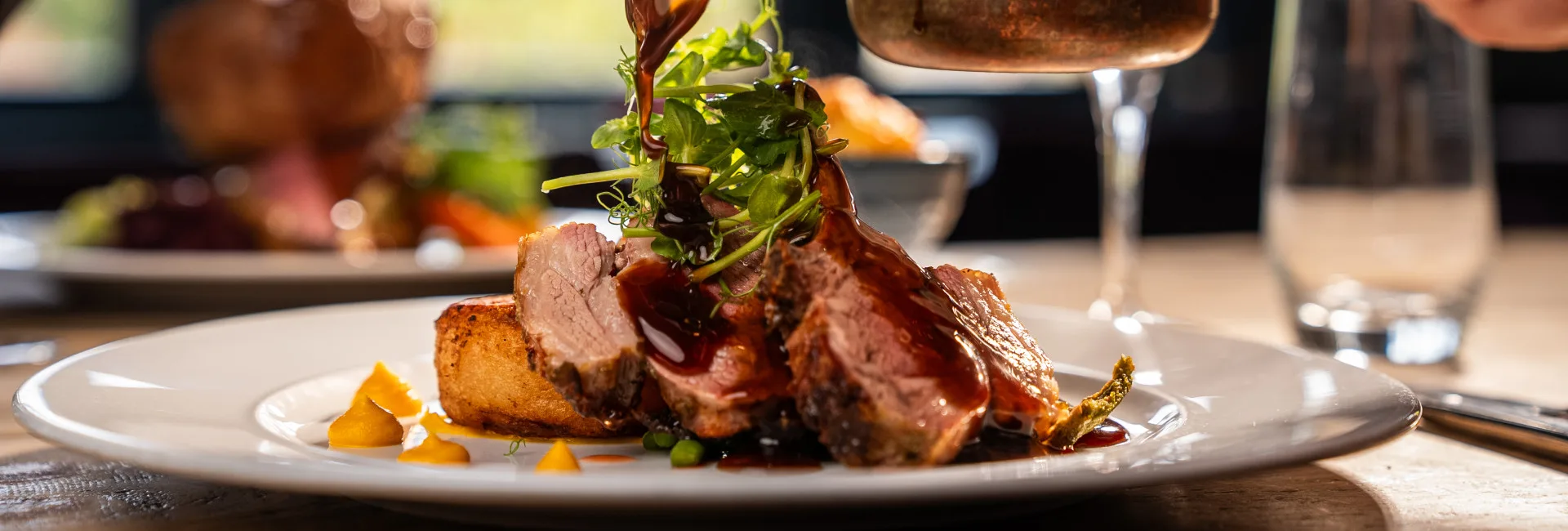 Sunday roast lunch at Beechfield House