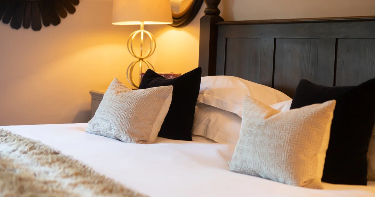 Fabulous room bed close up