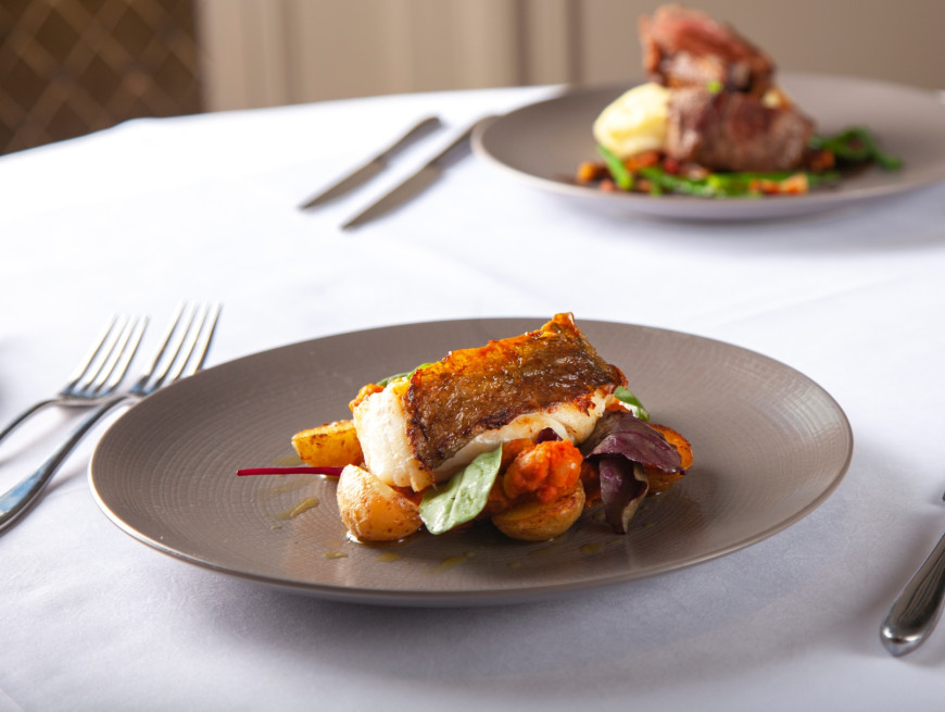 Fish dish with vegetables